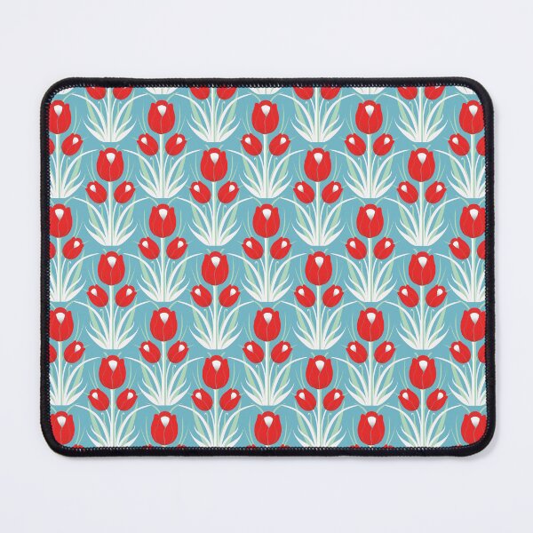 Item preview, TULIP LOVE - Ruby Red + Blue Hosta designed and sold by Carina Parry Studios.