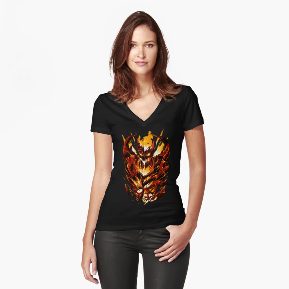 Item preview, Fitted V-Neck T-Shirt designed and sold by chanong.