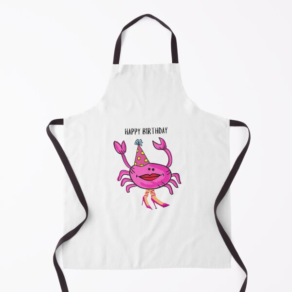 Item preview, HAPPY BIRTHDAY #1 FUNNY PINK CRAB PINK SHOES PARTY HAT  designed and sold by EllieMonroe.
