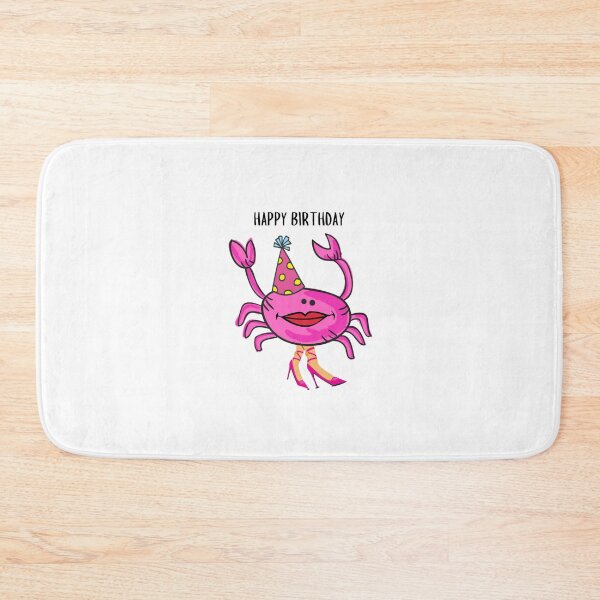 Item preview, HAPPY BIRTHDAY #1 FUNNY PINK CRAB PINK SHOES PARTY HAT  designed and sold by EllieMonroe.