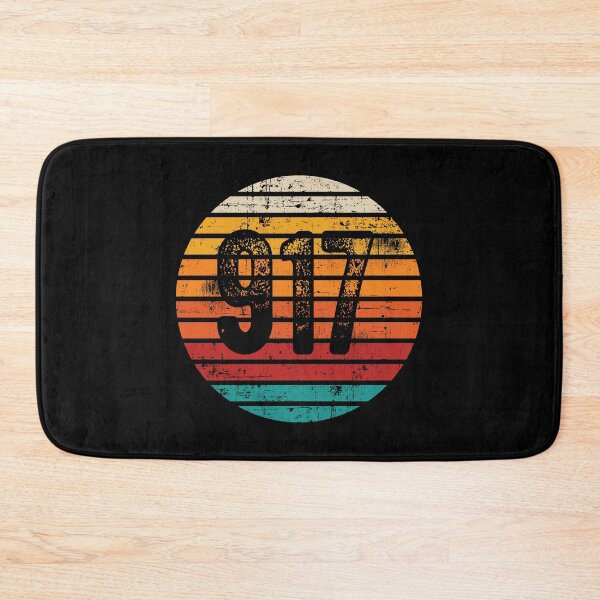 Item preview, Distressed Vintage Sunset 917 Area Code designed and sold by Gold Wings Tees.
