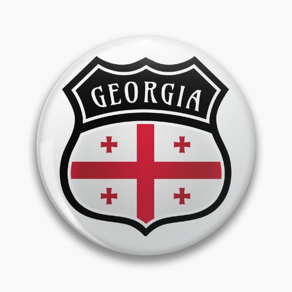 Item preview, Georgia Shield Pride Flag designed and sold by RahallusNtx.