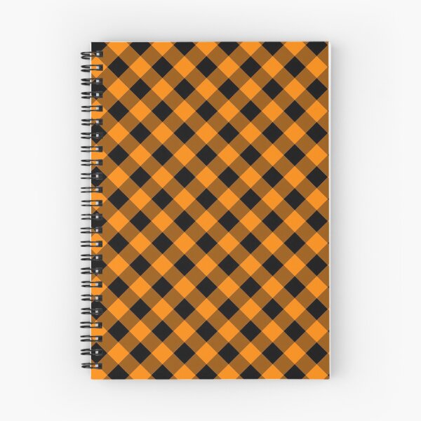 Item preview, Orange and Black Gingham Pattern designed and sold by SaradaBoru.
