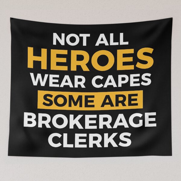 Item preview, Proud Brokerage Clerk  designed and sold by NestaReign.