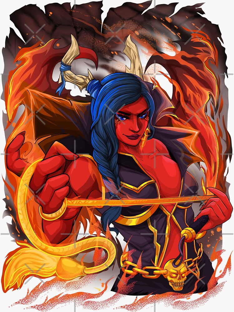 Thumbnail 3 of 3, Sticker, Akasha - Queen of Pain designed and sold by chanong.