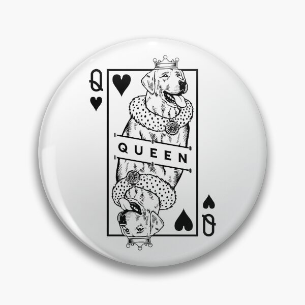 Item preview, Labrador Retriever Queen Of Hearts Funny Lab Dog Pop Art designed and sold by GrandeDuc.