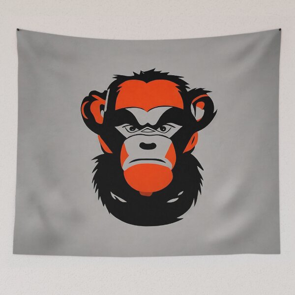 Item preview, Monkey logo, geometric, vector, symmetrical, minimalism designed and sold by DrawItOnce.