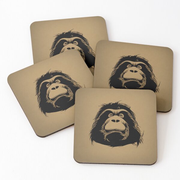 Artikelvorschau, Monkey logo, geometric, vector, symmetrical, minimalism entworfen und verkauft von DrawItOnce.