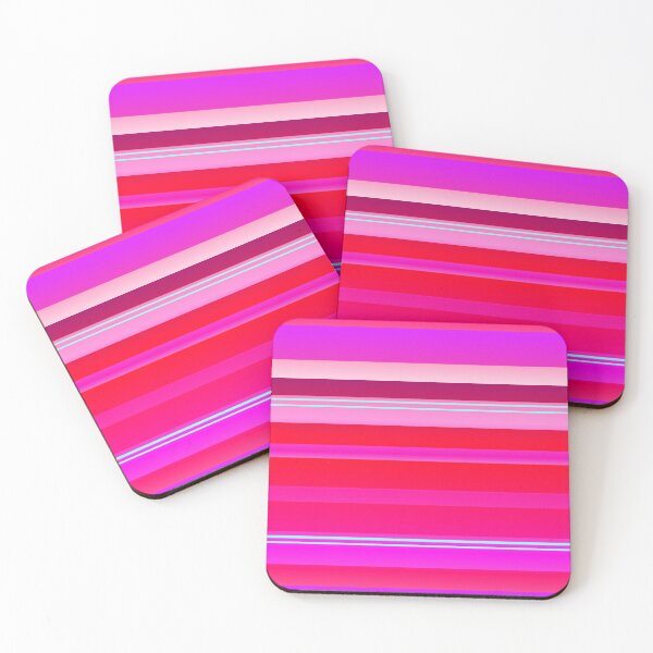 Item preview, Bright red pink color palette pattern | Red pink color line pattern designed and sold by lausn.