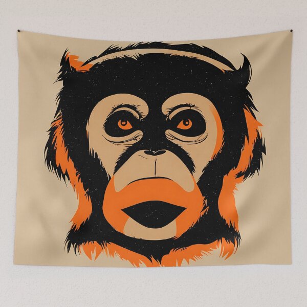 Artikelvorschau, Monkey logo, geometric, vector, symmetrical, minimalism entworfen und verkauft von DrawItOnce.
