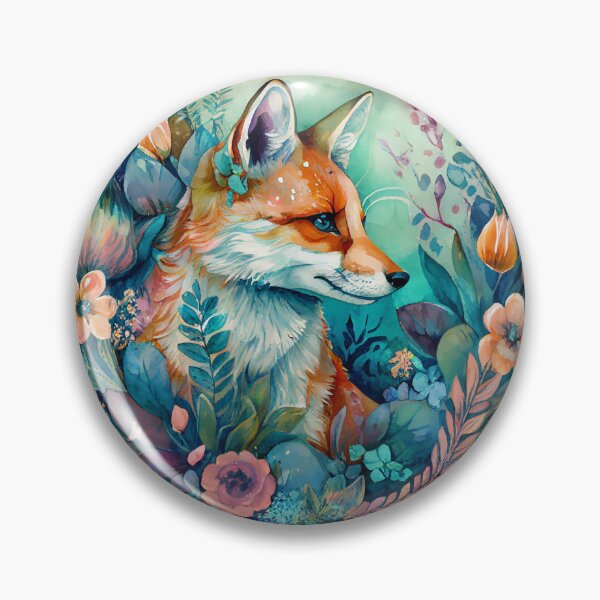 Item preview, Watercolor Stunning Fox in the Night Garden, Wild and Beautiful designed and sold by Orianah.