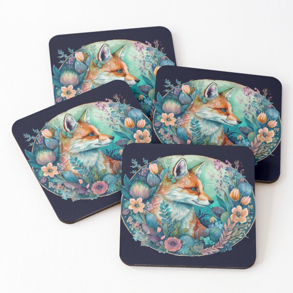 Item preview, Watercolor Stunning Fox in the Night Garden, Wild and Beautiful designed and sold by Orianah.