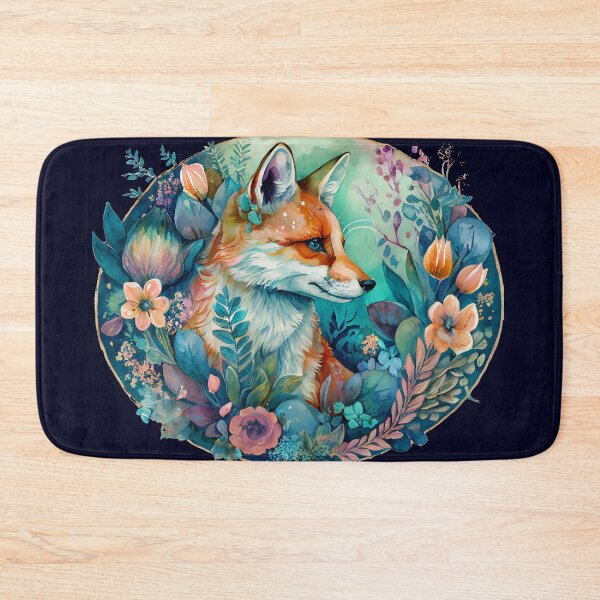 Item preview, Watercolor Stunning Fox in the Night Garden, Wild and Beautiful designed and sold by Orianah.