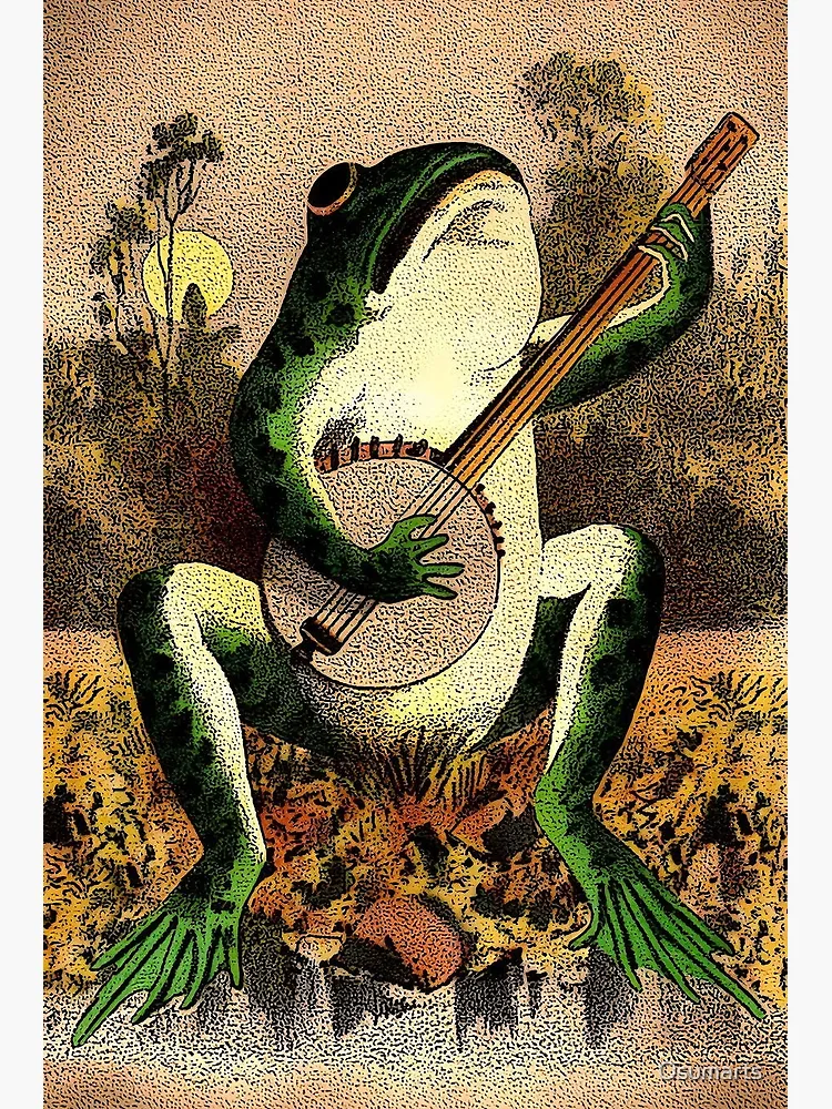 Poster Heureux chant de la grenouille 