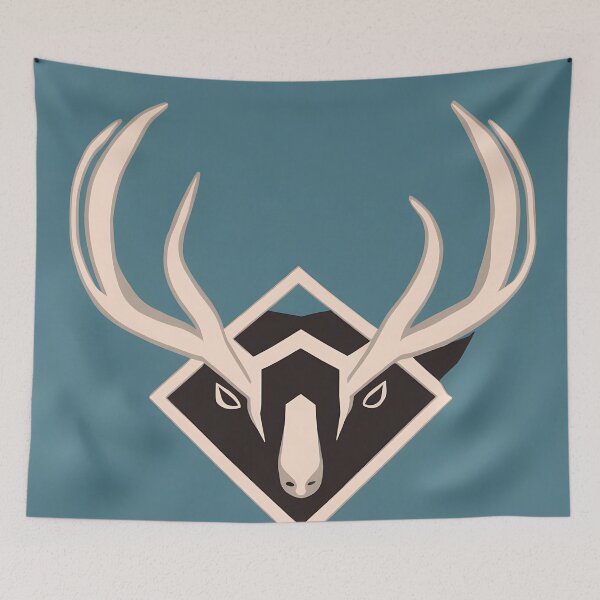 Item preview, Antelope logo, geometric, vector, symmetrical, minimalism designed and sold by DrawItOnce.