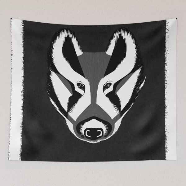 Artikelvorschau, Badger logo, geometric, vector, symmetrical, minimalism entworfen und verkauft von DrawItOnce.