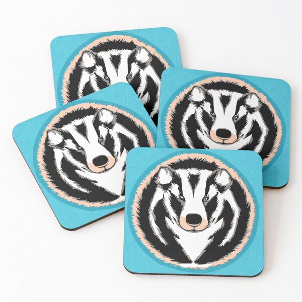 Artikelvorschau, Badger logo, geometric, vector, symmetrical, minimalism entworfen und verkauft von DrawItOnce.