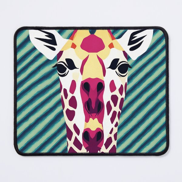 Item preview, Giraffe logo, geometric, vector, symmetrical, minimalism designed and sold by DrawItOnce.