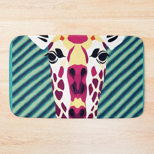 Item preview, Giraffe logo, geometric, vector, symmetrical, minimalism designed and sold by DrawItOnce.