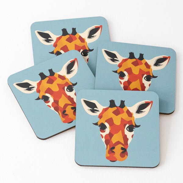 Item preview, Giraffe logo, geometric, vector, symmetrical, minimalism designed and sold by DrawItOnce.