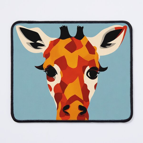 Item preview, Giraffe logo, geometric, vector, symmetrical, minimalism designed and sold by DrawItOnce.