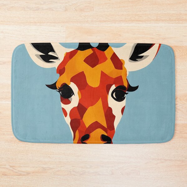 Item preview, Giraffe logo, geometric, vector, symmetrical, minimalism designed and sold by DrawItOnce.