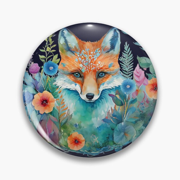 Item preview, Watercolor Stunning Fox in the Night Garden, Wild and Beautiful designed and sold by Orianah.