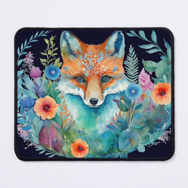 Item preview, Watercolor Stunning Fox in the Night Garden, Wild and Beautiful designed and sold by Orianah.