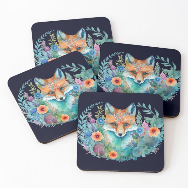 Item preview, Watercolor Stunning Fox in the Night Garden, Wild and Beautiful designed and sold by Orianah.