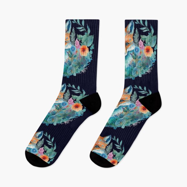 Item preview, Watercolor Stunning Fox in the Night Garden, Wild and Beautiful designed and sold by Orianah.