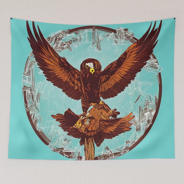 Item preview, Hawk logo, geometric, vector, symmetrical, minimalism designed and sold by DrawItOnce.