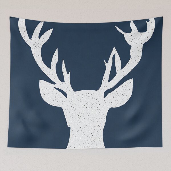 Item preview, Deer, geometric, vector, symmetrical, minimalism designed and sold by DrawItOnce.