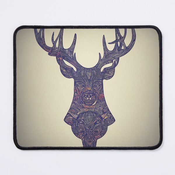 Item preview, Deer, geometric, vector, symmetrical, minimalism designed and sold by DrawItOnce.