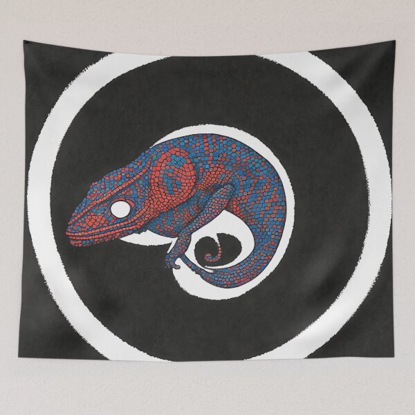 Artikelvorschau, Chameleon logo, geometric, vector, symmetrical, minimalism entworfen und verkauft von DrawItOnce.