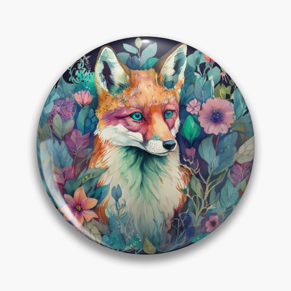 Item preview, Watercolor Stunning Fox in the Night Garden, Wild and Beautiful designed and sold by Orianah.