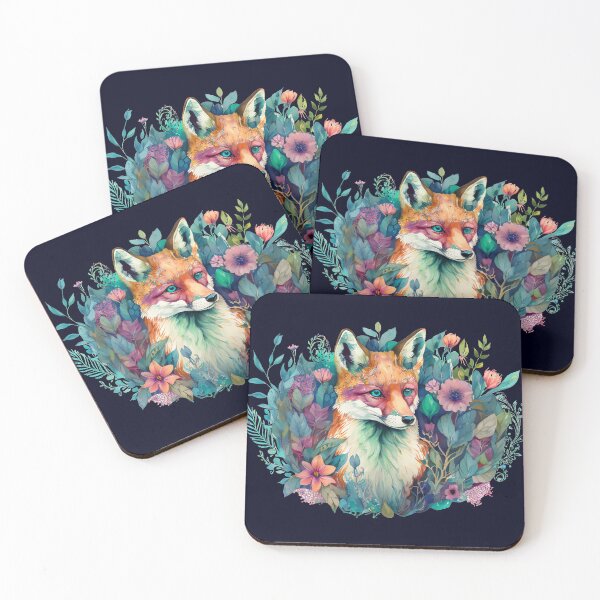 Item preview, Watercolor Stunning Fox in the Night Garden, Wild and Beautiful designed and sold by Orianah.