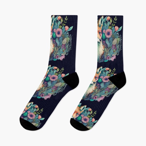 Item preview, Watercolor Stunning Fox in the Night Garden, Wild and Beautiful designed and sold by Orianah.