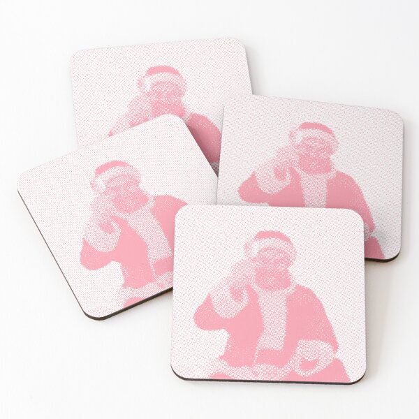 Item preview, Pink Reto Santa Risograph designed and sold by GobiRchandran.