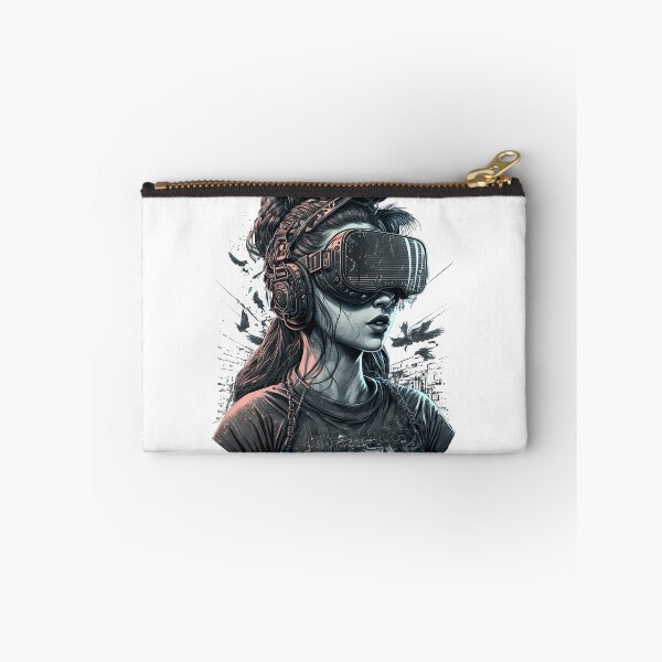 Aperçu de l'œuvre Cyberpunk VR Fille créée et vendue par Feel-Digital.