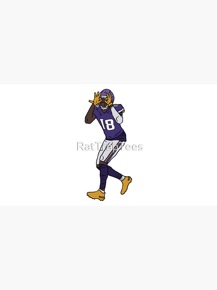 Justin Jefferson Catch Sticker for Sale by RatTrapTees