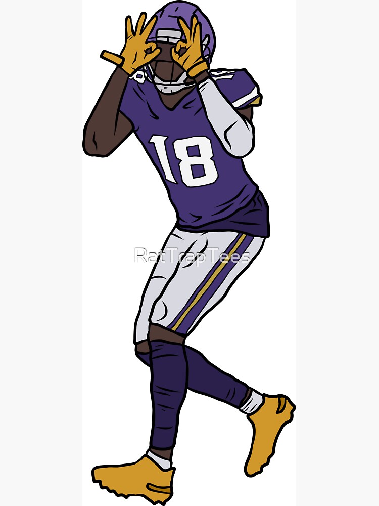 How is this Justin Jefferson jersey swap card art? (The outline of