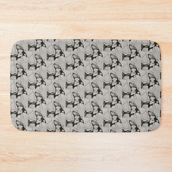 Item preview, Geometric Shark Greyscale  designed and sold by Bennett Swanson.