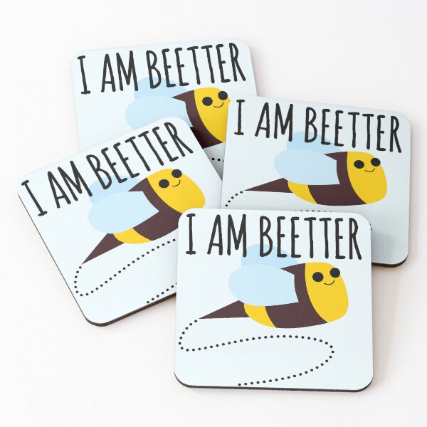Item preview, I Am Better Bee : Funny Bee Pun Quote (Beetter) designed and sold by EnzoVectorism.