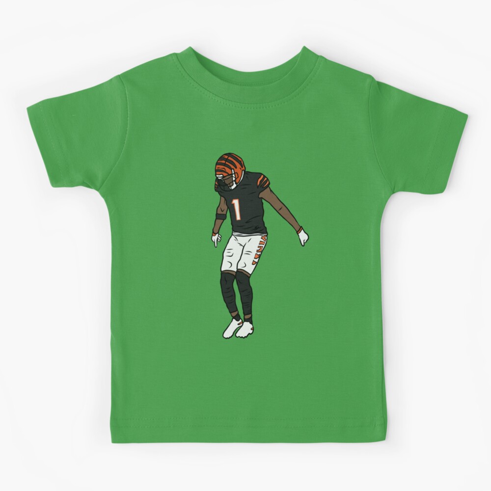 Ja'Marr Chase Celebration Kids T-Shirt for Sale by RatTrapTees