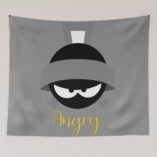 Item preview, Marvin with cartoon angry face, designed and sold by BearAndCat.