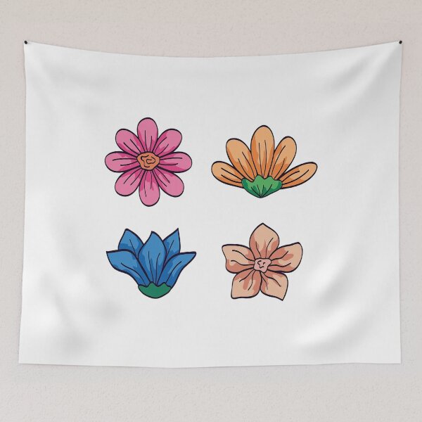 Item preview, Set of Cute Flowers Naturals designed and sold by trumanstore.