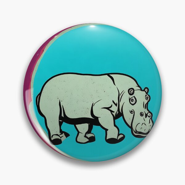 Artikelvorschau, Hippopotamus logo, geometric, vector, symmetrical, minimalism entworfen und verkauft von DrawItOnce.