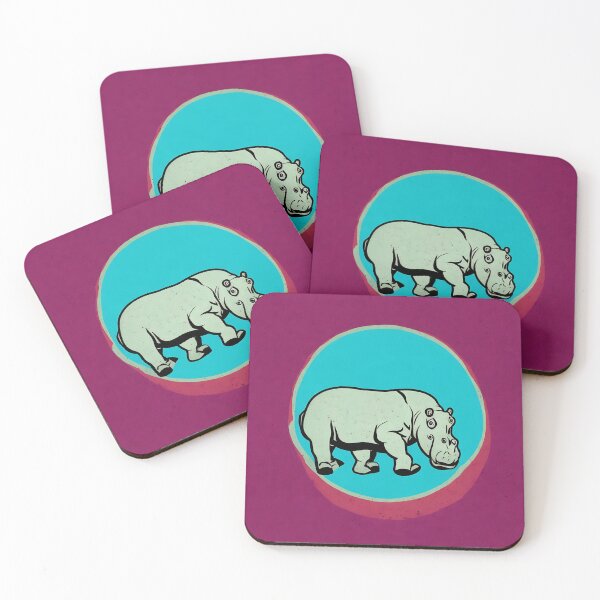 Item preview, Hippopotamus logo, geometric, vector, symmetrical, minimalism designed and sold by DrawItOnce.