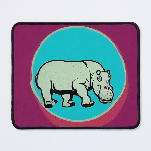 Item preview, Hippopotamus logo, geometric, vector, symmetrical, minimalism designed and sold by DrawItOnce.