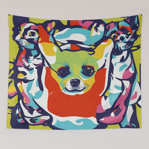 Artikelvorschau, Chihuahua logo, geometric, vector, symmetrical, minimalism entworfen und verkauft von DrawItOnce.